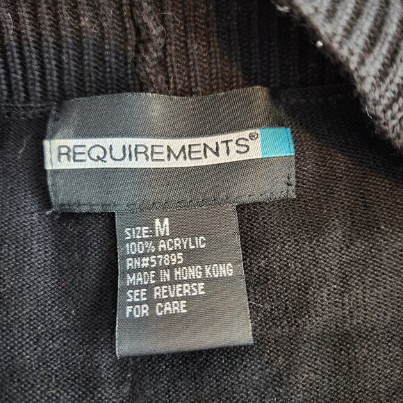 SALE Requirements Black Top with Attached Open Front Shrug Front Size Medium - Picture 2 of 7